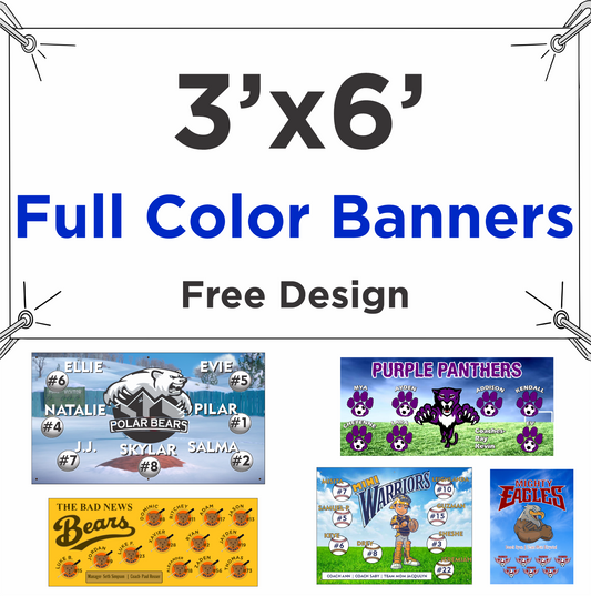 3' x 6' Full Color Banner