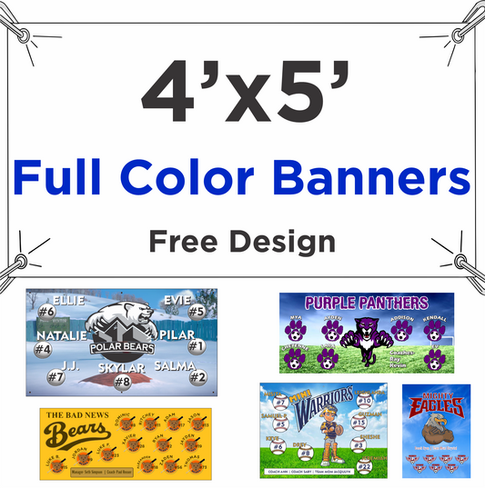 4' x 5' Full Color Banner