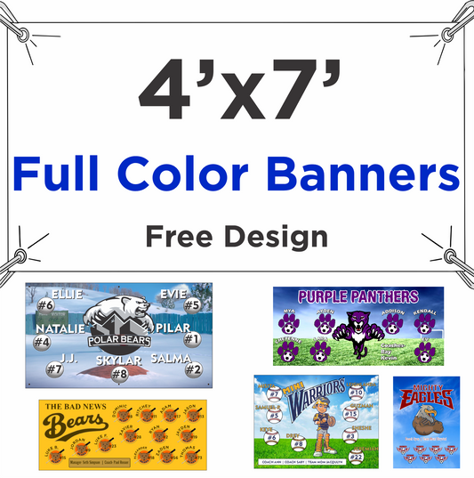 4' x 7' Full Color Banner