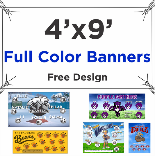 4' x 9' Full Color Banner