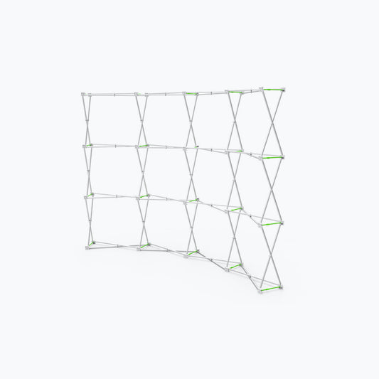 10ft Curved Velcro Fabric Pop Up Display (Hardware Only)
